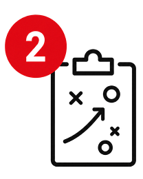Marketing Strategy Marketing strategy icon representing a custom lead generation and business growth plan.